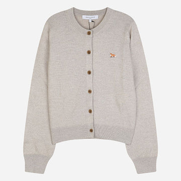 Maison Kitsune Baby Fox Women's Cardigan Light Beige Melange 156187253