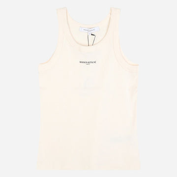 Maison Kitsune Small Logo Tank Top Beige 156187325
