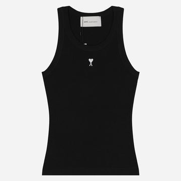 AMI Heart Logo Tank Top Black 156188928