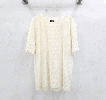 FENDI ff FF Jacquard Samt Kurzarm T-Shirt 130287492