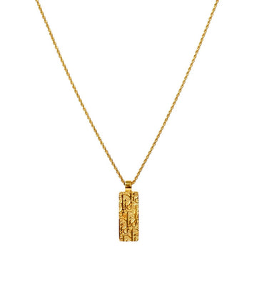 DIOR Cubic Oblique Plate Gold Necklace 58887 156220319