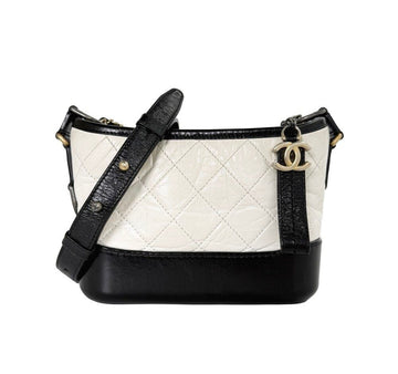CHANEL Gabrielle Hobo Bag Small White 25th Edition A91810 156221415