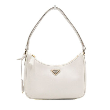 Prada Saffiano Leather Mini Leather Strap Tote Bag and Shoulder Bag with Gold Triangle Logo 1BC204 156222629