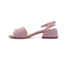 Fendi Pink Leather Sandals with Gold FF Logo 8X7091 156230974 [P]
