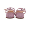 Fendi Pink Leather Sandals with Gold FF Logo 8X7091 156230974 [P]