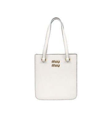 Miu Miu White Madras Shoulder Bag 59353 156252579