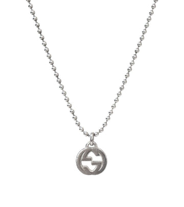 Gucci Bold Interlocking G Silver Necklace 58000 156253385