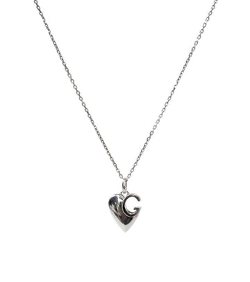 Gucci Heart G Silver Necklace 55356 156253410