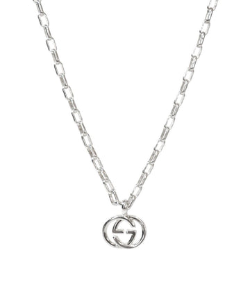 GUCCI インターロッキング G シルバー ネックレス 56054 156253424