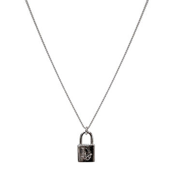 DIOR オブリークロックシルバーネックレス54139 156253447