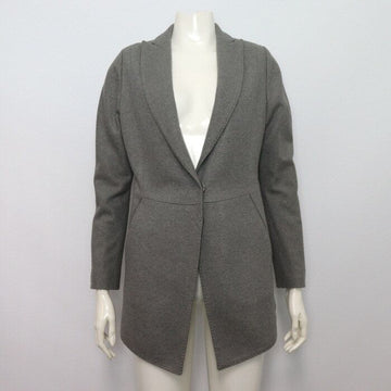 BRUNELLO CUCINELLI グレーウール混合二つボタン女性ジャケット aa64015 156278321