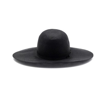 CHANEL Damen-Fedora mit schwarzem CC-Logo und Schleifenverzierung aa63989 156287950