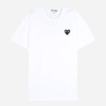 COMME DES GARCONS T-Shirt mit Herz in Schwarz und Weiß 156290178