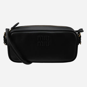 Miu Miu Leather Pouch Shoulder Bag Black 5NE024 AF8W F0002 156290354