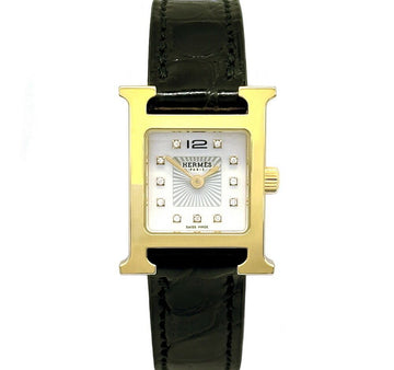 HERMES Hアワー ダイヤ HH1102 ブラック B1029C322 151517415