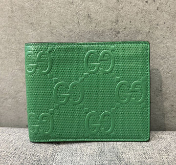 GUCCI GG Logo geprägte Geldbörse Grün 625562E081703 148410671