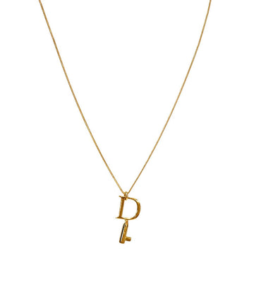 DIOR D Key Gold Necklace 57849 156314757