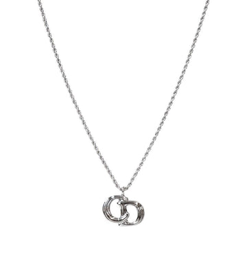DIOR CD Silber Halskette 52147 156314825