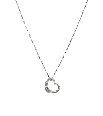 TIFFANY & CO Offenes Herz Silberne Halskette 55315 156314827