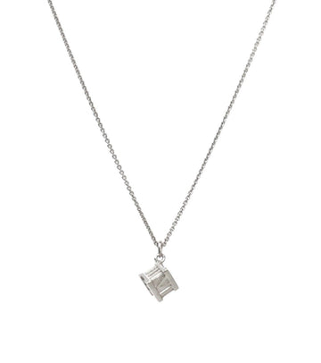 Tiffany & Co Atlas Cube Silver Necklace 58013 156314856