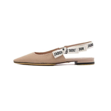 DIOR J'A Slingback-Flats aus technischem Stoff in Nudetönen 64034 156319149