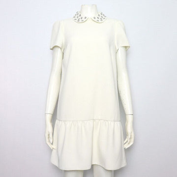 Red Valentino Ruffle LATTE Frill Women's Dress 63754 156319229