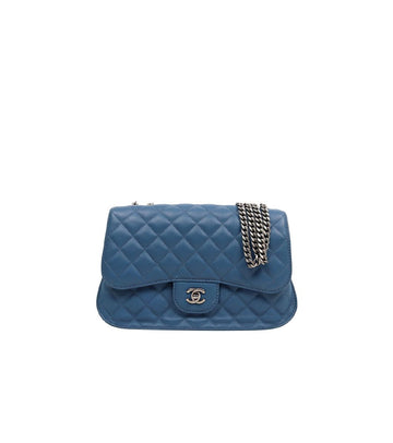 CHANEL Navy Flap Chain Schultertasche 57918 156376788