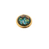 Hermes Black Enamel Printed Gold Clip-On Earrings AA64057 156381015 [P]