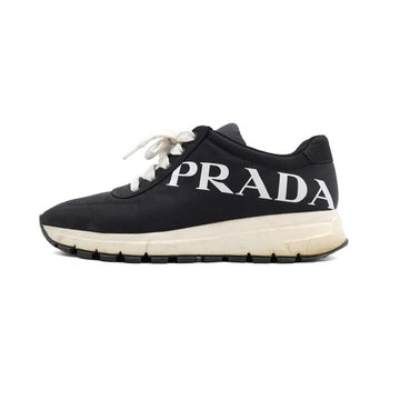 Prada Black Nylon Gabardine Low Women's Sneakers 1E552L 152316856