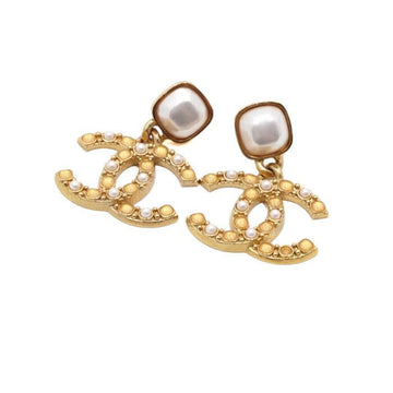 CHANEL 20シーズン パール ドロップ ゴールド CC 女性 イヤリング AA63978 156381038