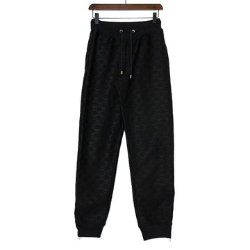 MOSCHINO Schwarze Monogramm-Pattern Jogginghose Damen aa63435 156381595