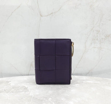 BOTTEGA VENETA パープル カセット スモール ジッパー 財布 742698 151004611