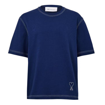 AMI Men's Blue T-Shirt Size S 159151847 [P]