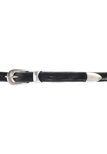 OUR LEGACY 2CM Gürtel aus schwarzem Leder 156436692
