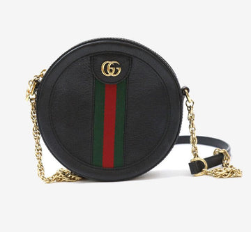 Gucci Mini Round Shoulder Bag Black 550618 156443700