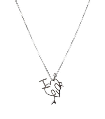 DIOR キューピッドハートシルバーネックレス52282 156504177