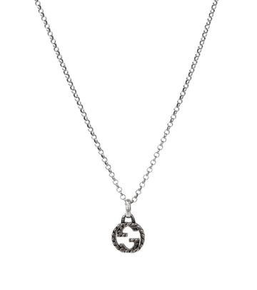 Gucci Interlocking G Silver Necklace 59441 156504189