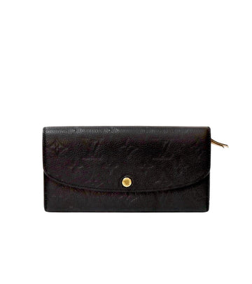 LOUIS VUITTON Schwarze Empreinte Émilie Geldbörse 55844 156504194