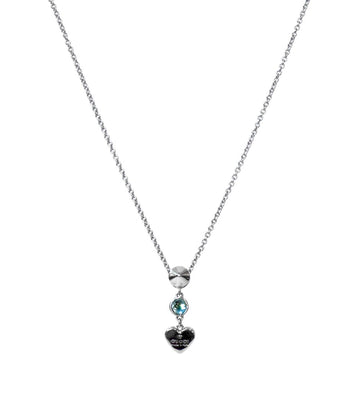 GUCCI スタッズハートシルバーネックレス 55362 156504210