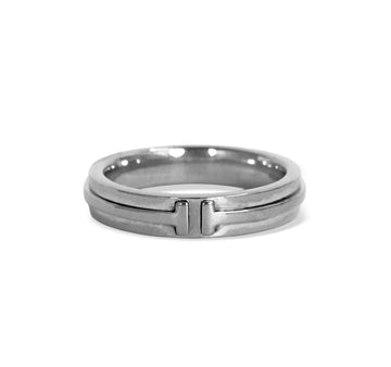 TIFFANY & CO t T Narrow Ring Weißgold QFXH9XOE 156504214