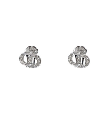 Dior Cubic CD Silver Earrings 59112 156505188