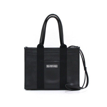 Balenciaga Black Calfskin Handled Hardware Small Tote Bag and Shoulder Bag aa64112 156506312