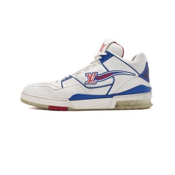 Louis Vuitton White Blue 20 Season Trainer Men's Sneakers 1A8FFM 156506706