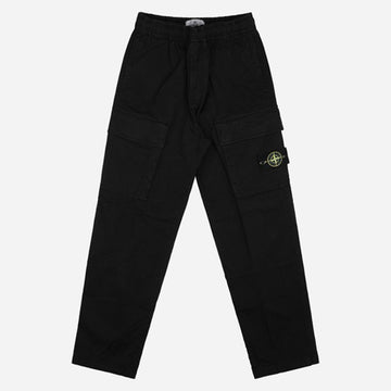 STONE ISLAND ストレッチコットンツイルルーズフィットカーゴパンツ ブラック 3100020 S0A10 V0029 156517296