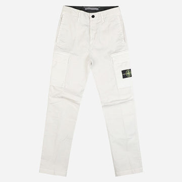 STONE ISLAND Stretch Baumwoll-Twill Cargo-Hose Perl Grau 156517452