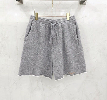 DIOR グレー コットン 刺繍 ロゴ ショートパンツ 493J100A0939 151115718
