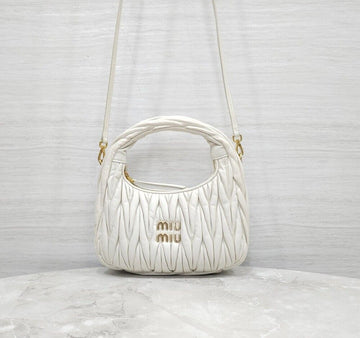 Miu Miu Matelasse Napa Leather Hobo Bag 5BC125 156524210