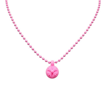CHROME HEARTS Unused Silikron Kreuzball Halskette Pink AR62H5W5 156525488