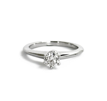 TIFFANY & CO 0.33キャラット ダイヤモンド ウェディングリング 指輪 7号 プラチナ HQEH3U61 156525509