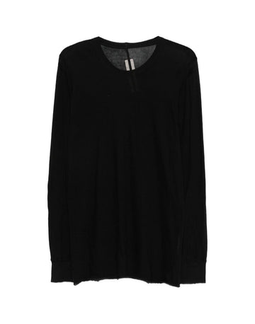 RICK OWENS Basic Longsleeve T-Shirt schwarz RU01F2252 UC 09 156527373
